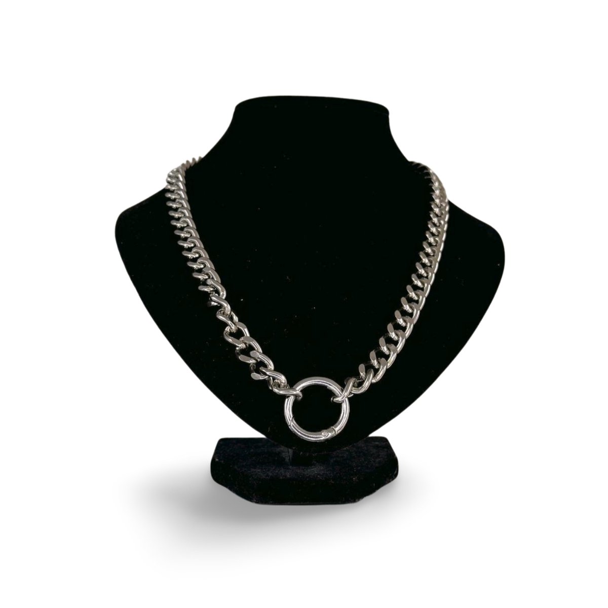 Lovelockers® | Zilverkleurige Schakel Ketting | Stainless steel | Statement Piece