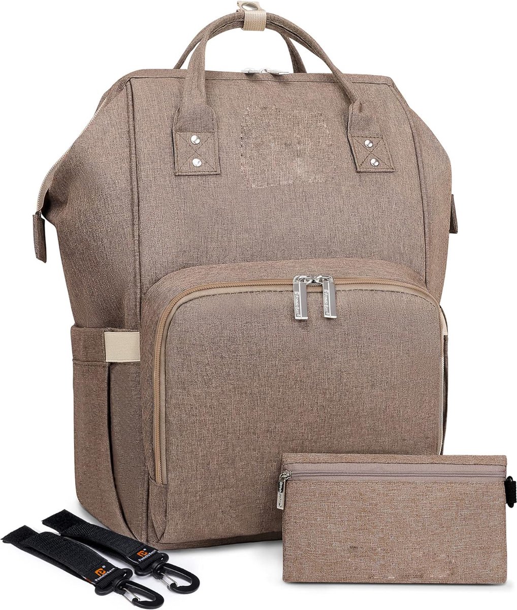Goedkoopste Luiertas Rugzak - Multifunctionele Zorgtas - Stijlvolle en Duurzame Baby Rugzak - Grote Capaciteit Reistas - Lichtbruin Babyverzorgingstas - Ruime Organisatie voor onderweg