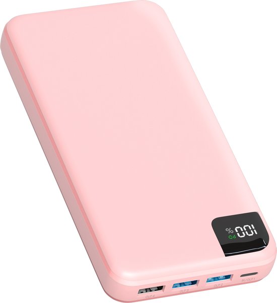 Strex Powerbank 27000 mAh Roze 22.5W Snellader