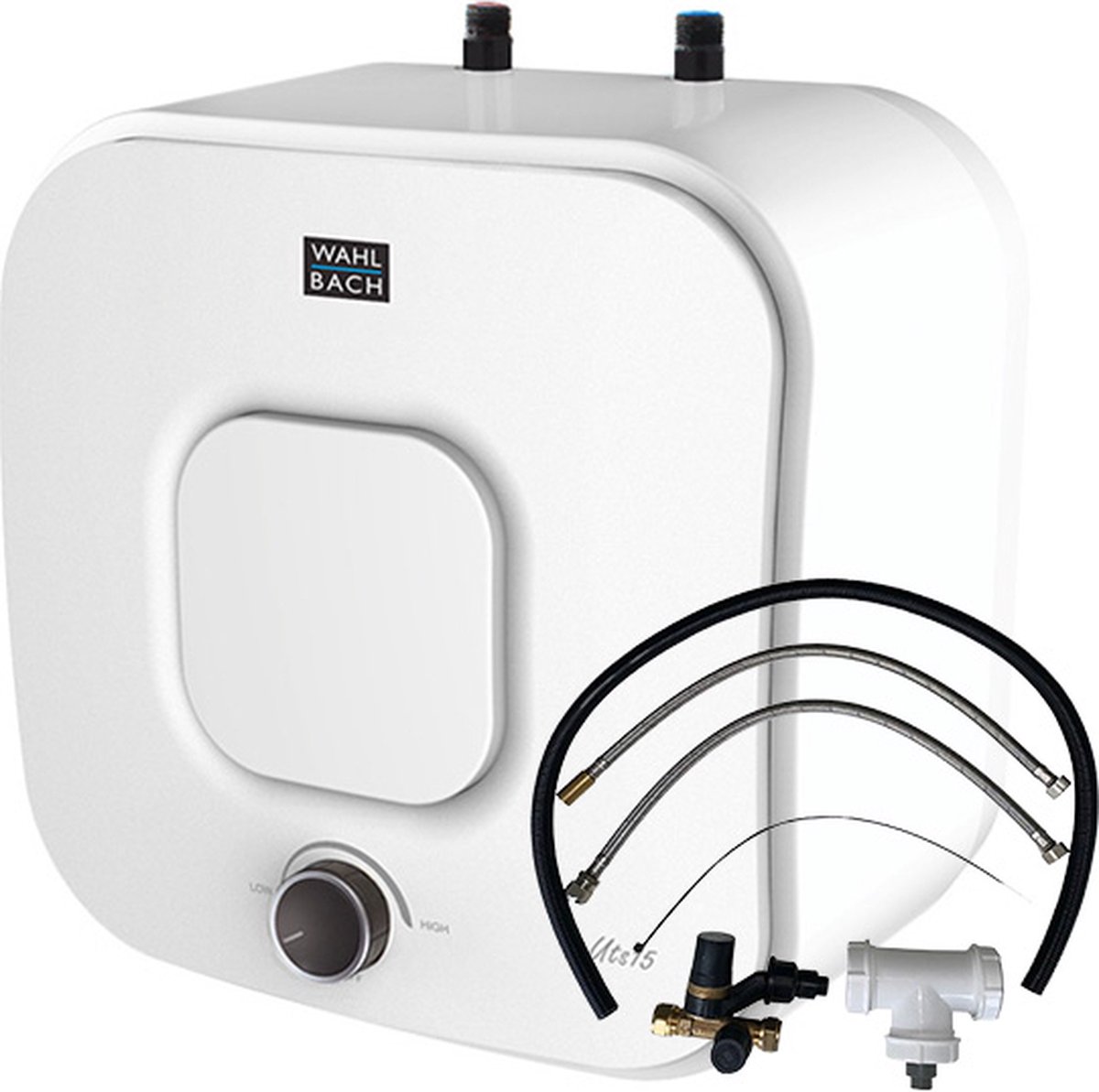 Wahlbach close-in boiler, - 15 liter met boiler aansluitset (keukenboiler)
