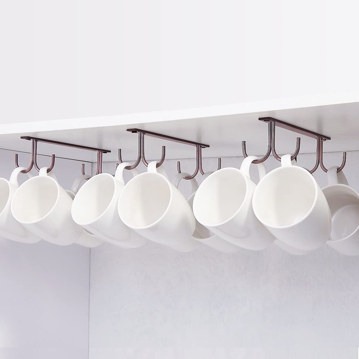 Selbro ® Bekerhouder voor onderkast met 12 haken voor optimaal keukenruimtegebruik