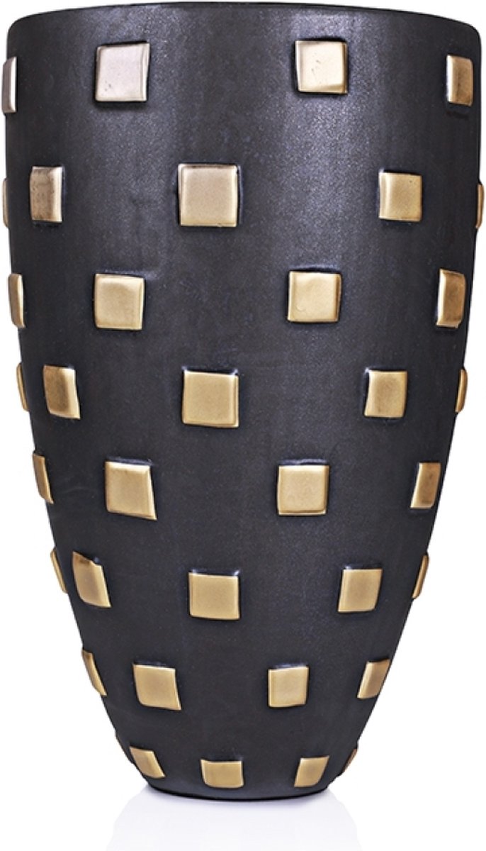 OHNO - Woonaccessoires - Ademas Vaas - Zwart