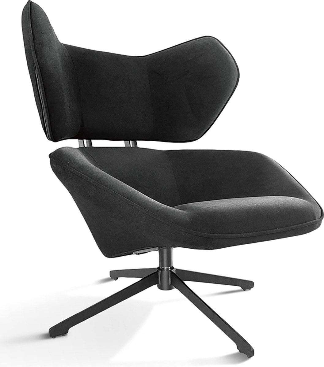 Kansas - Loungestoel - Zwart