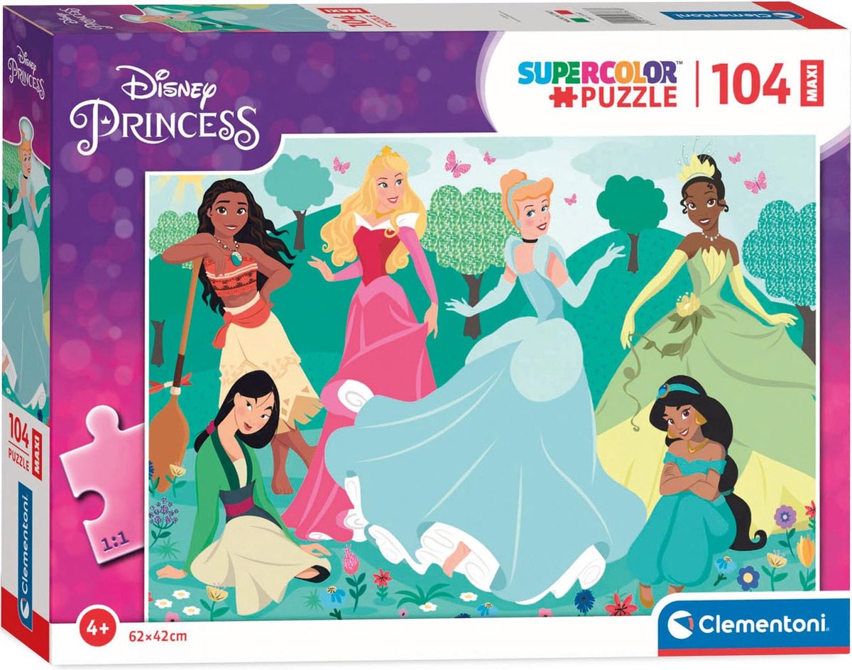 clementoni maxi puzzel disney prinses, 104st.