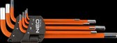 Neo Tools Inbusset Kort, 1,5-6,0mm, Din 911, Iso 2936, S2 Staal