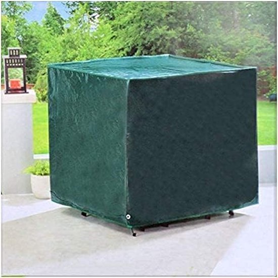 AJALGZ Waterdichte hoes voor tuinmeubels, 270 x 170 x 95 cm / l x b x h outdoor tafelhoezen winter waterdicht en winddicht rechthoekig/vierkant zwart bescherm terrasmeubelset hoes
