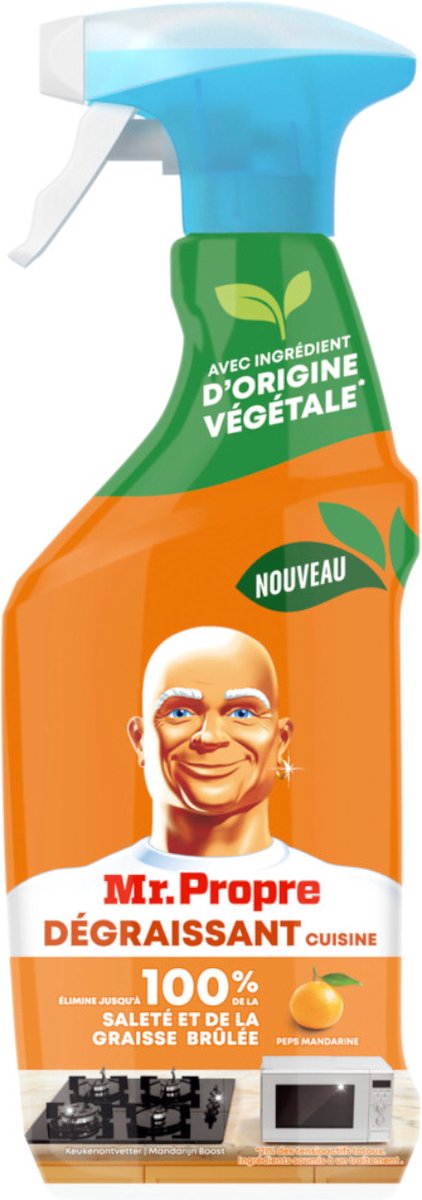Mr. Proper - Keukenontvetter Spray - Mandarijn - Natuurlijke ingrediënten - 500 ml