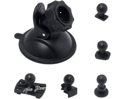 Mrs. Jones Autozuignap voor dashcamhouder met 5 soorten adapters videorecorderhouder 360 graden hoek - GPS - actiecamera .