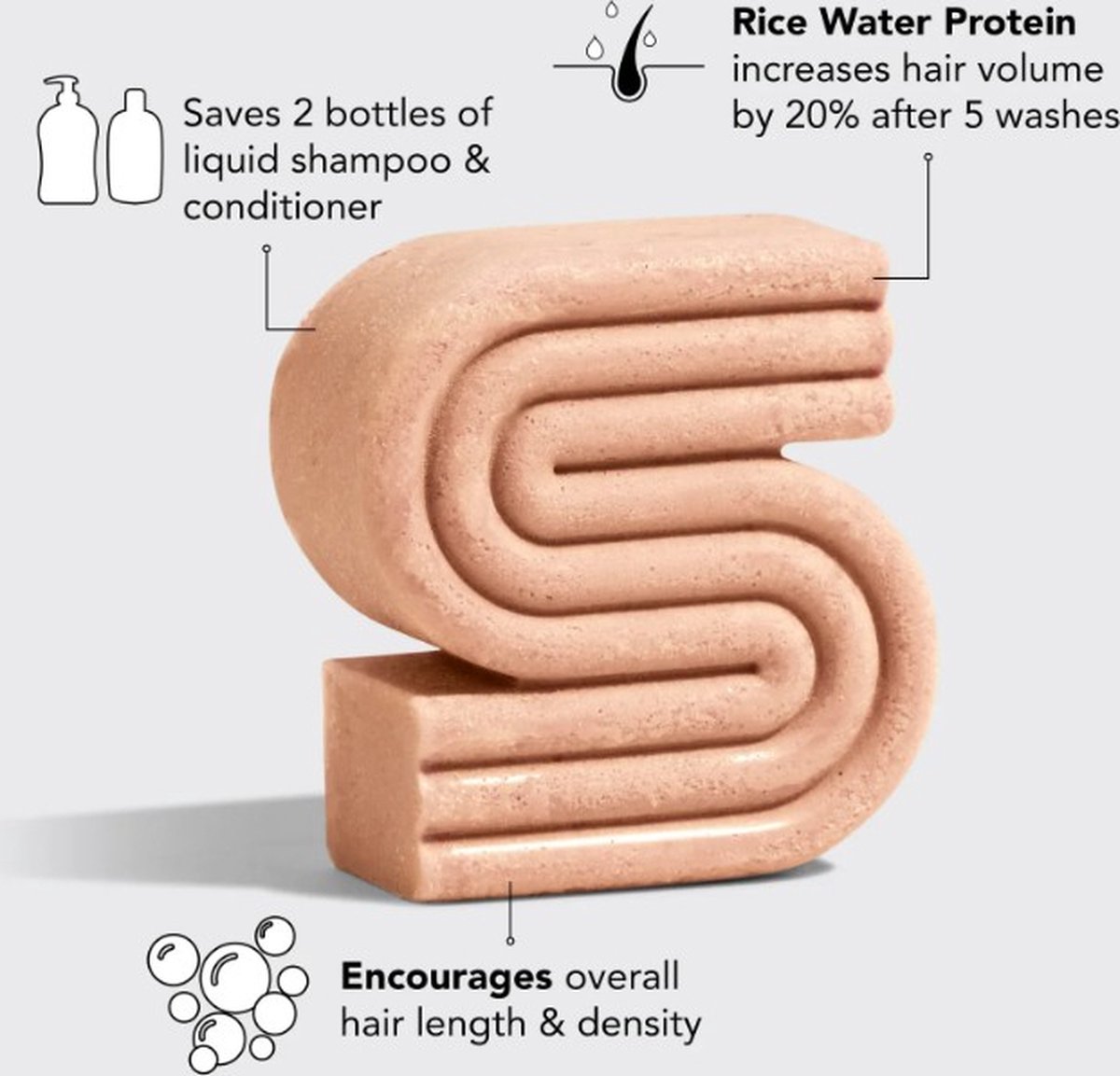 Kitsch Rice Water Shampoo Bar | set van 2 stuks