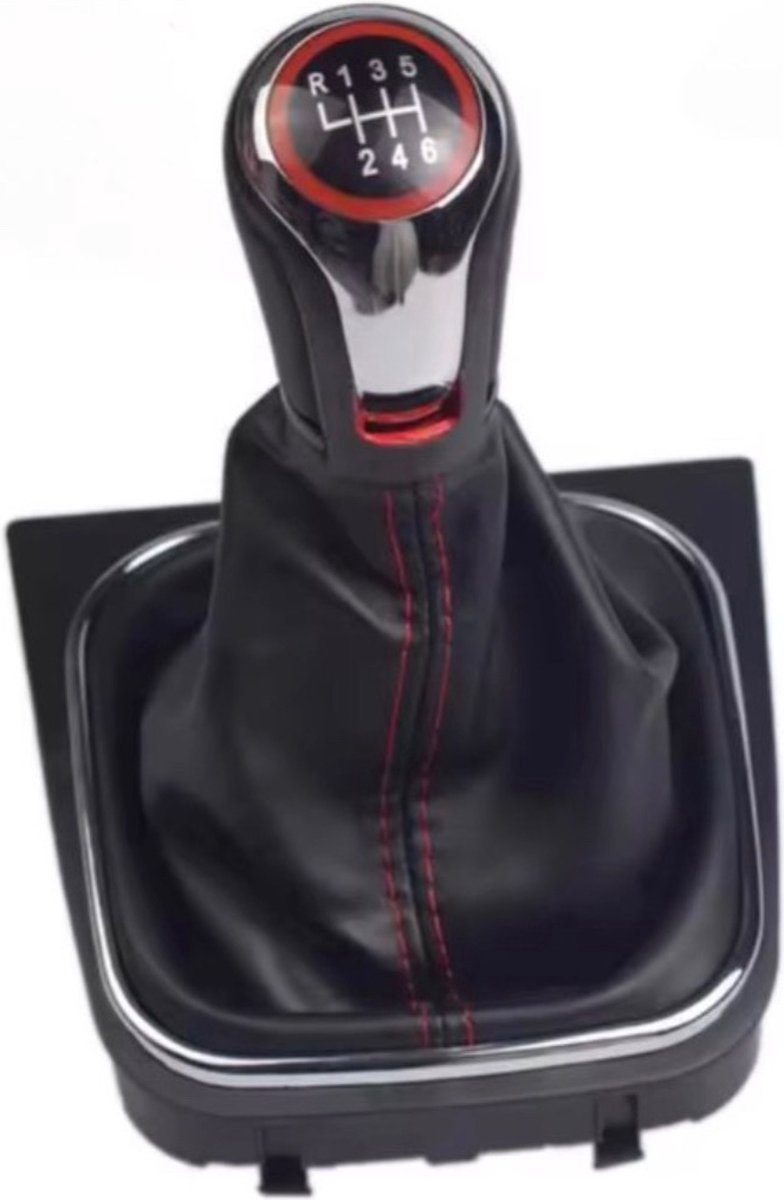 Medj - Pook-pookknop-versnellingspook-chroom-geschikt voor volkswagen Vw Golf 5 6 MK5 MK6 R32 R20 Gtd Gti 2004 2005 2006 2007 2008 2009 2010 2011 2012 2013