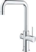 Bol.com GROHE Red 3 in 1 Kokendwaterkraan - U-uitloop - 7L boiler - Met mengventiel – Chroom aanbieding