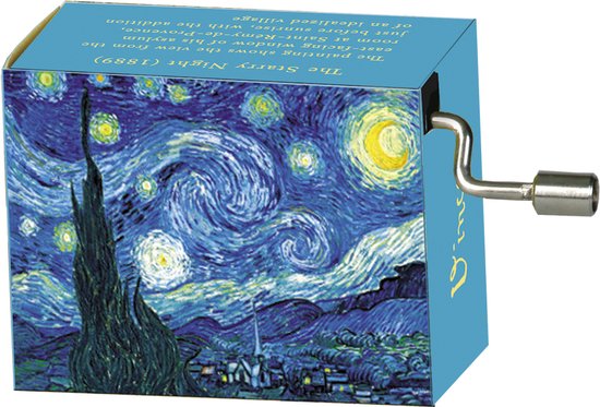 Foto: Muziekdoosje speeldoosje muziekdoosje print van gogh starry night muziek flower waltz van tchaikowski