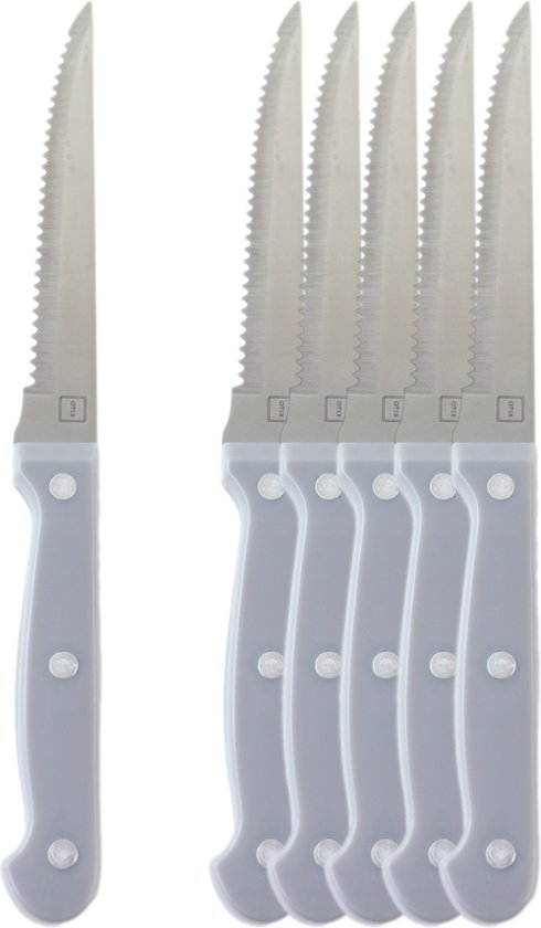 OTIX Steakmessen - Set van Stuks - Vaatwasserbestendig - Steakmessenset - RVS