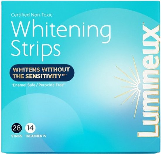 Foto: Lumineux teeth whitening strips 28 strips tanden bleekstrips zonder peroxide 0 100 natuurlijke ingredi nten tandenbleekset