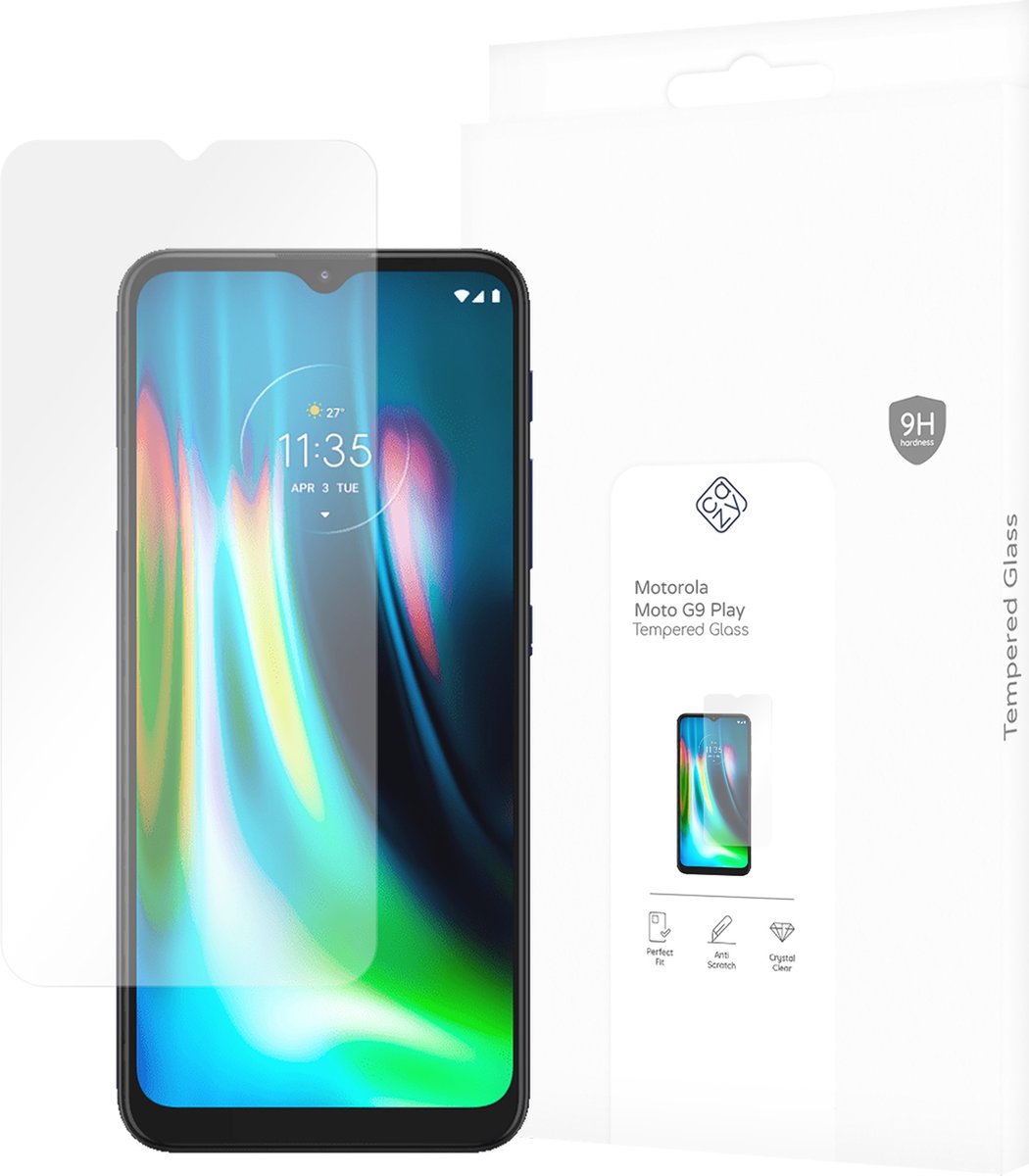 Cazy screenprotector geschikt voor Motorola Moto G9 Play - Screenprotector Gehard Glas