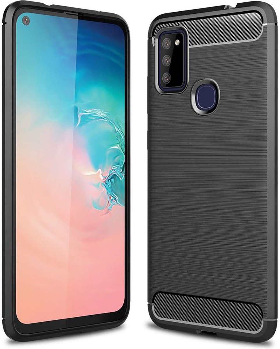 Cazy hoesje geschikt voor Samsung Galaxy M51 - Rugged TPU - Zwart