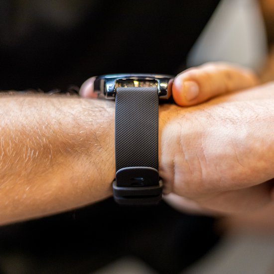 Strap-it Xiaomi Watch S1 Bracelet en silicone de luxe - Noir