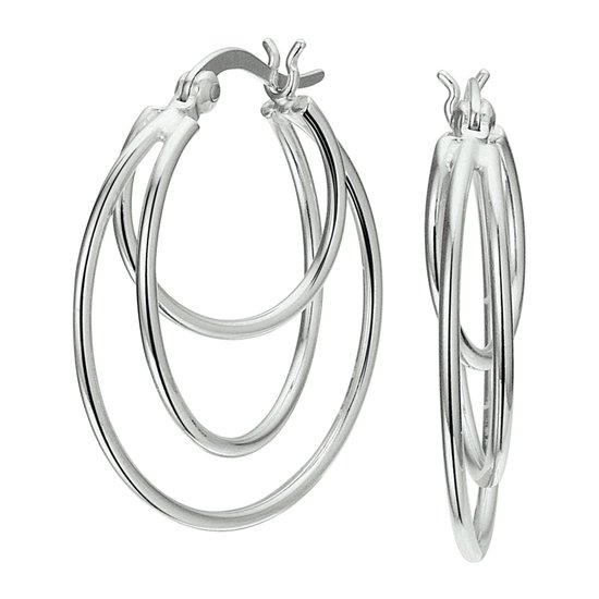 GLAMS - Boucles d'oreille anneaux - Argent