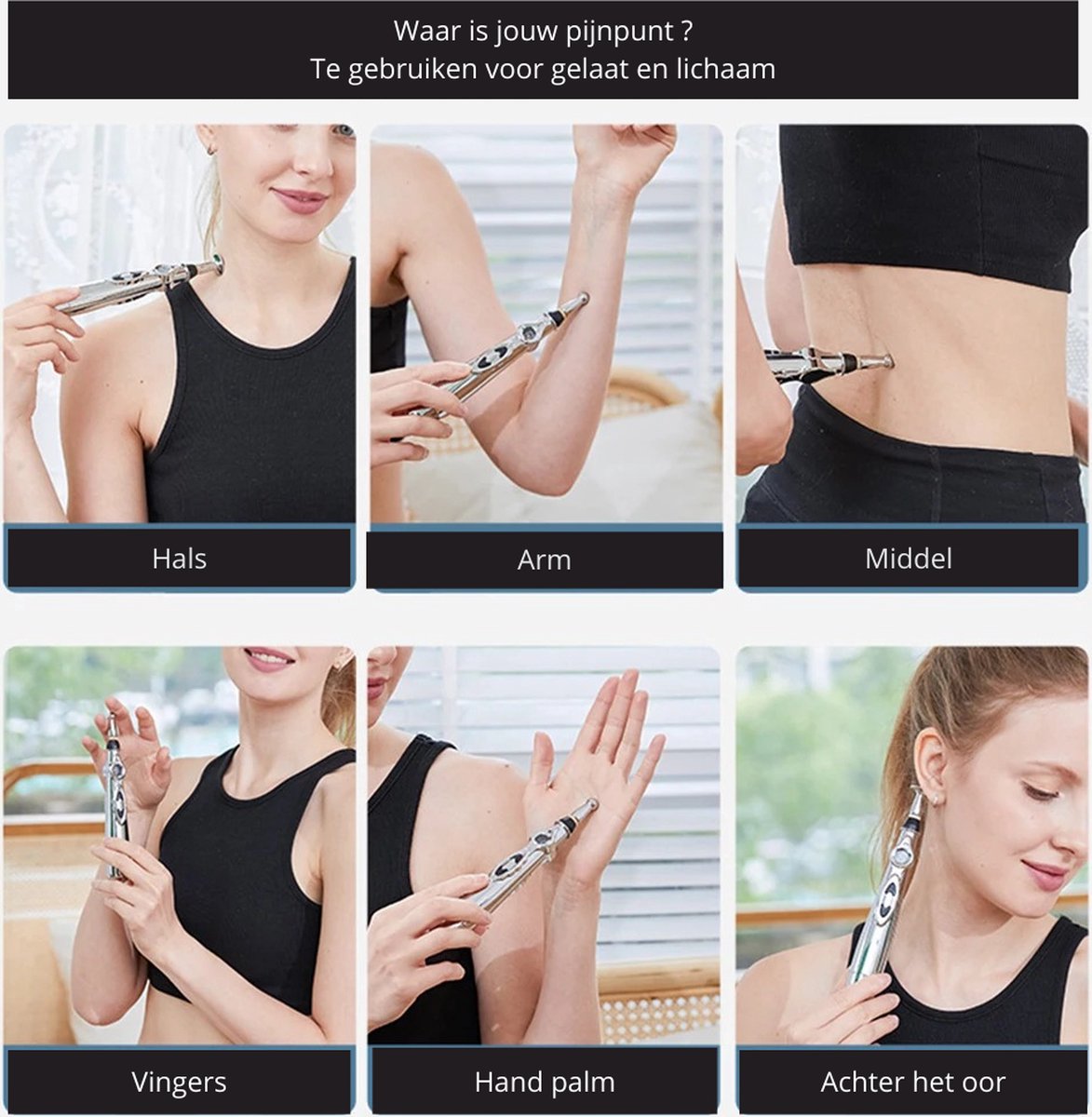 Massage Pen Elektrisch met Instelbare Intensiteit - afbeelding 3