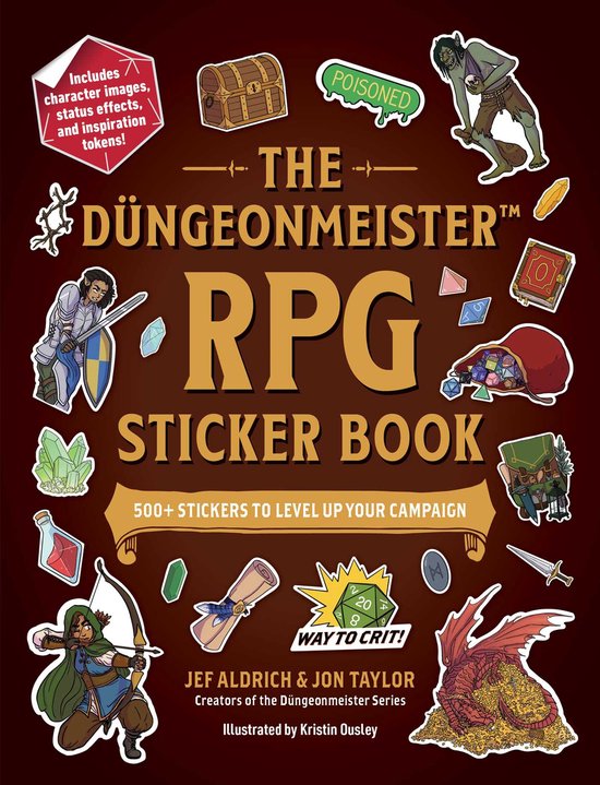 Düngeonmeister Series-The Düngeonmeister RPG Sticker Book - cover