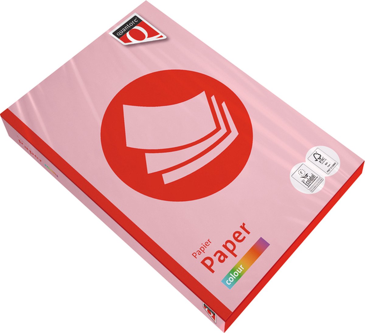 Kopieerpapier quantore colour a4 160gr roze