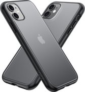 IYUPP iPhone 12/12 Pro Bumper boîtier Zwart x Zwart mat anti - choc