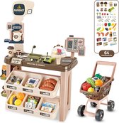 My Green Deal - Speelgoed Winkel - Speelgoed Kassa met Scanner - Winkelwagen - Speelgoed Eten - Speelgoed Geld
