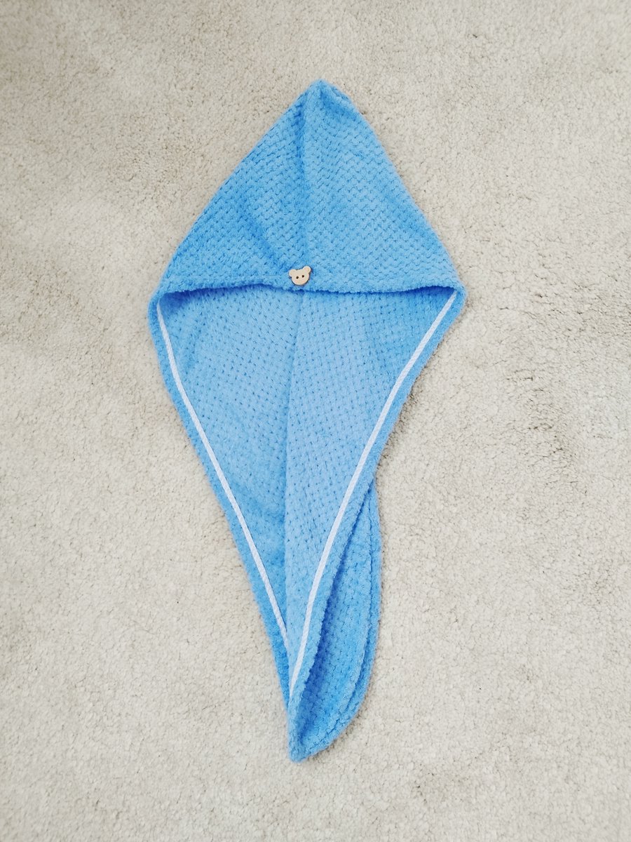 Haarhanddoek - Luxe - Microvezel - Dry Quick -Haardoek-Blauw