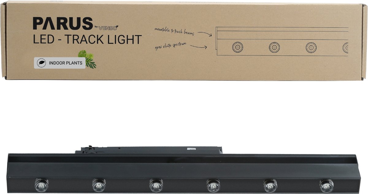 Parus by Venso Track Lights 60cm zwart, stralingshoek 30°