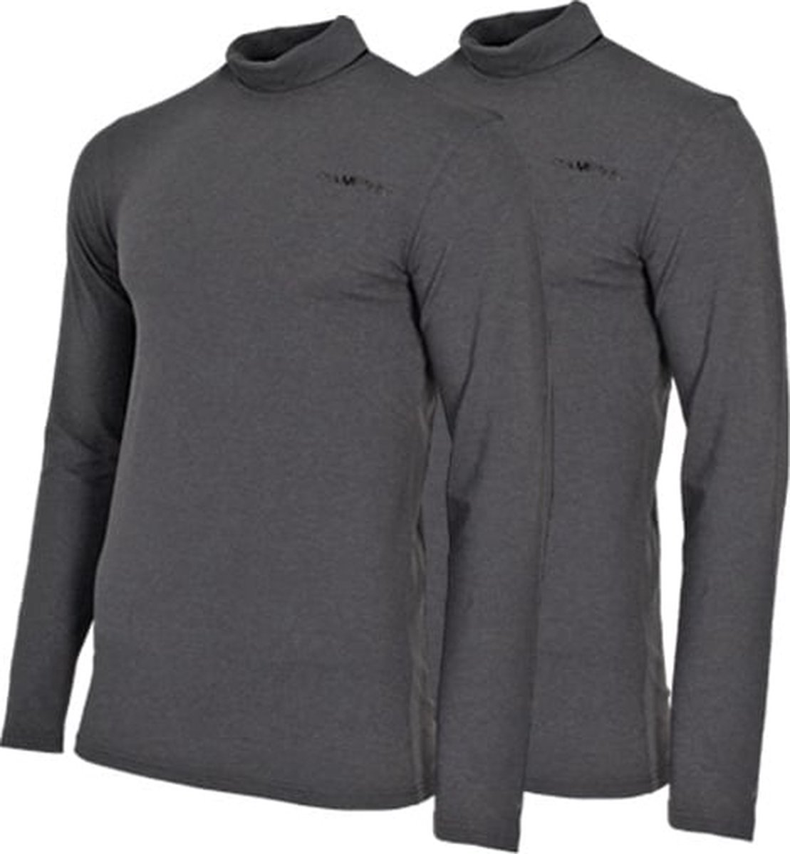 2-Pack Campri Skipully Wintersportpully Heren Charcoal-marl 037 3XL Grijs