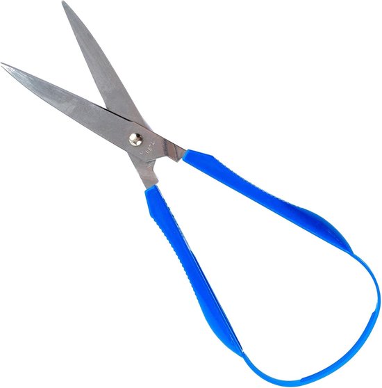 iSuperb 6 Pack Loop Scissors Grip Scissor voor kinderen, tieners en volwassenen, Easy Grip, Easy Opening, Aangepaste schaar voor speciale behoeften