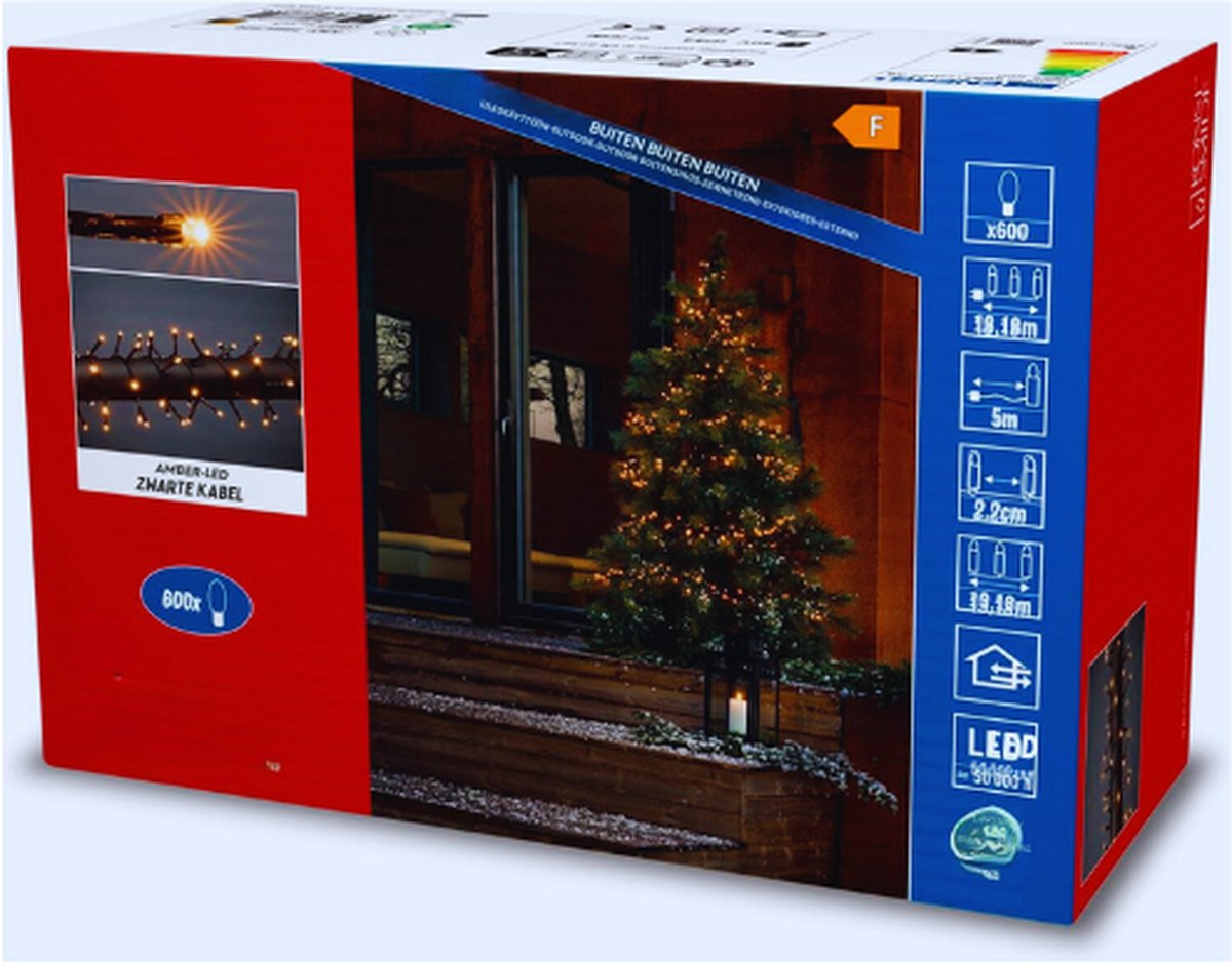 LED-Lichtsnoer Voor Binnen En Buiten - Lichtnet - Kerstversiering - 600 Snarige Lichtketting Voor Buiten - Plug-In Feeënlichten Voor Gebruik Binnenshuis