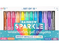 Ooly - Rainbow Sparkle - 12 Metallic aquarel krijtjes