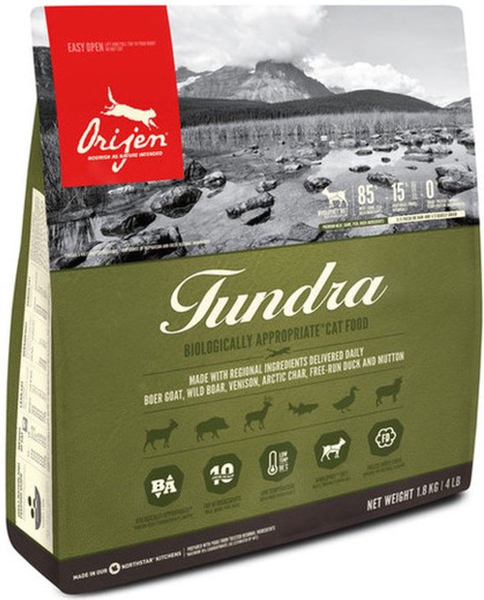 Orijen Whole Prey Tundra Cat Geit&Zwijn - Kattenvoer thumbnail 4