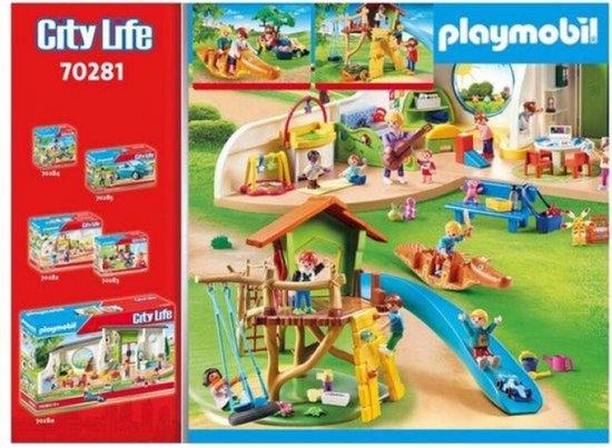 Playmobil City Life speelgoed: speeltuin, auto's, speelhuizen en poppetjes.