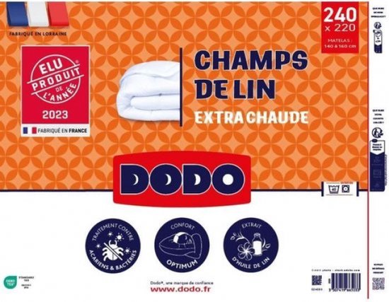 Dodo Niagara Quilt met mijtbescherming, getemperd, 240 x 260 cm, voor tweepersoonsbed, zacht en comfortabel, machinewasbaar op 40 °C