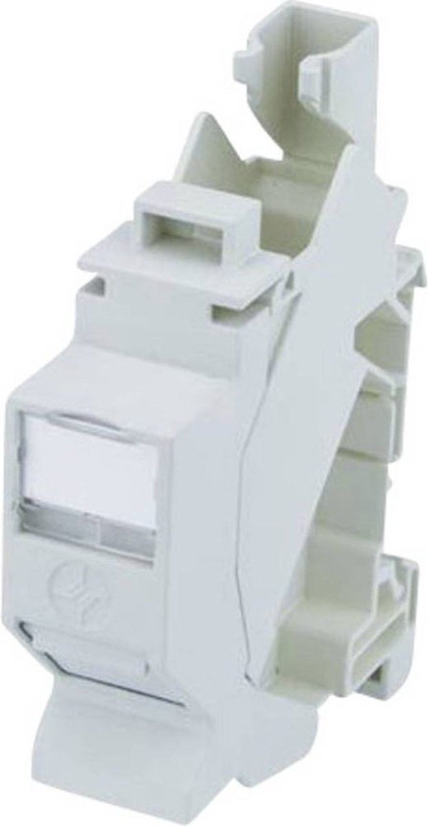 Telegärtner 100023004 Draagrailverbinder Cat. 6a RJ45, behuizing (koppeling) Grijs 1 stuk(s)