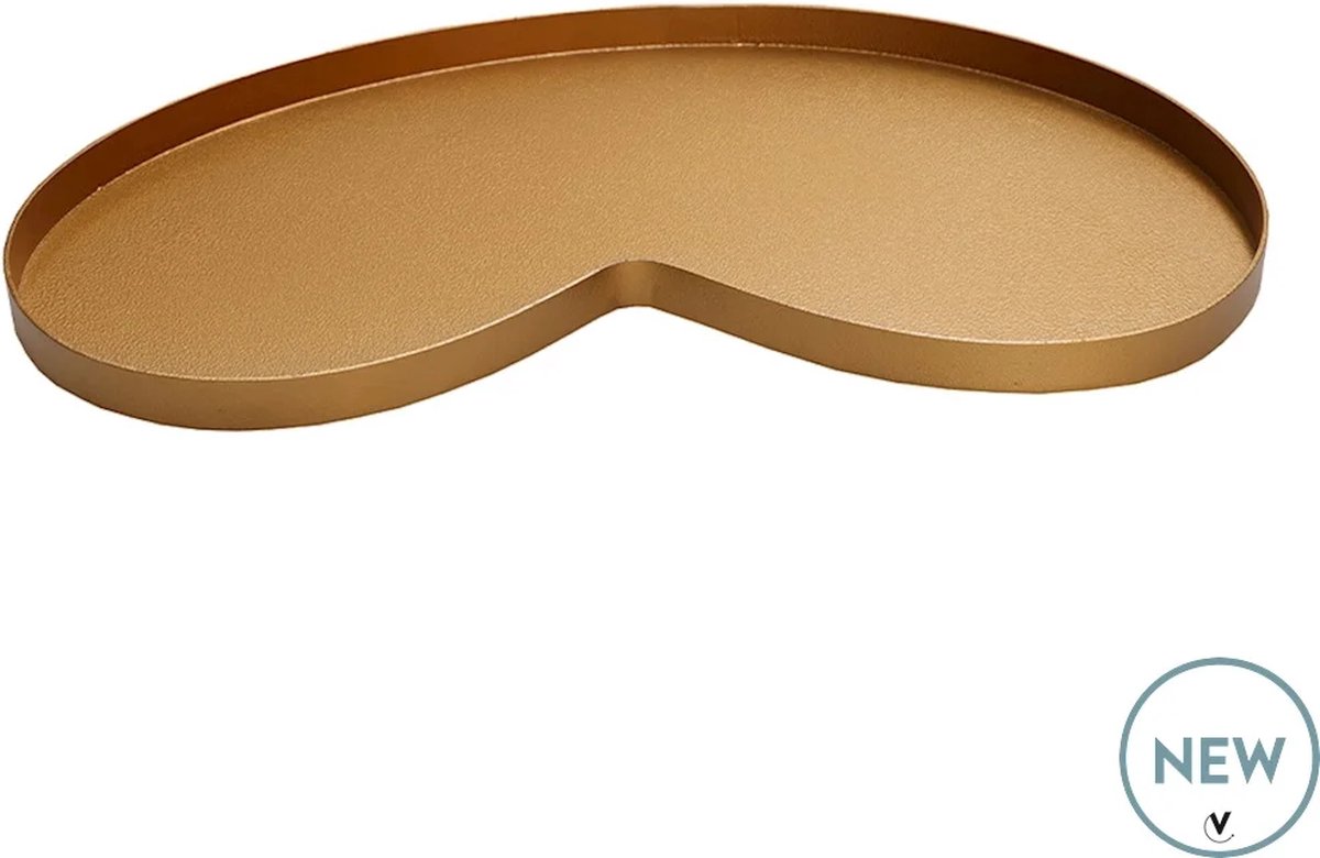 Dienblad Villeta | Small | Goud - gold | L45 x B24 x H2 cm