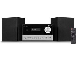 MEDION E64088 Micro Audio Systeem Compact Systeem (DAB+, CD speler. PLL FM-radio, Bluetooth, USB-aansluiting, sleeptimer, MP3, LCD-scherm met 12/24-uurs weergave)