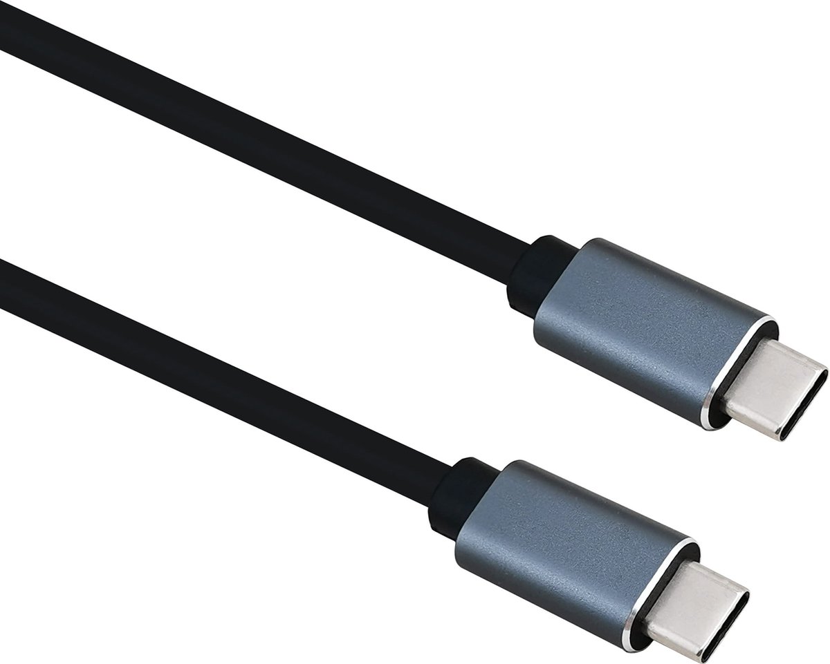 Anschlusskabel, USB 3.2 Type-C� Stecker/Stecker, PREMIUM, 1,0m, schwarz