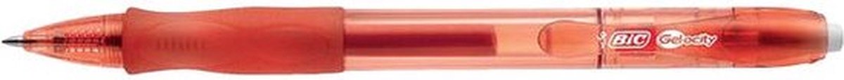 Gelschrijver Bic Gel-ocity medium rood | 12 stuks