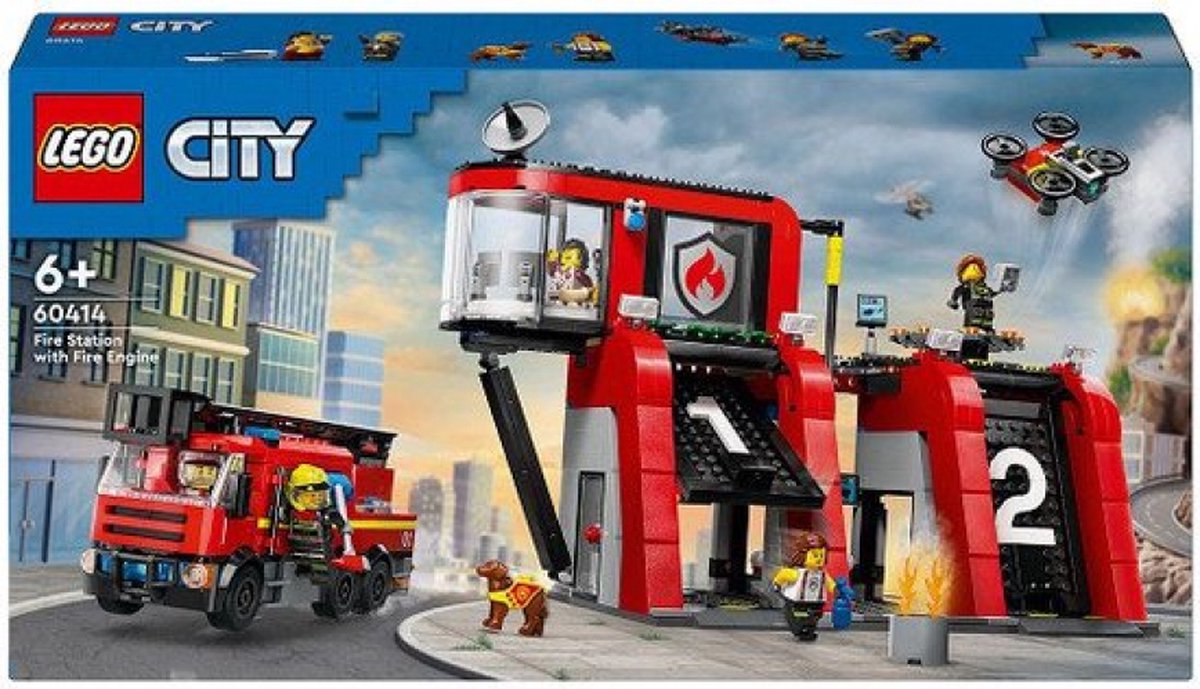LEGO City Brandweerkazerne en brandweerauto - 60414 – foto 7