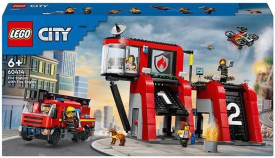 Caserne de pompiers et camion de pompiers LEGO City - 60414