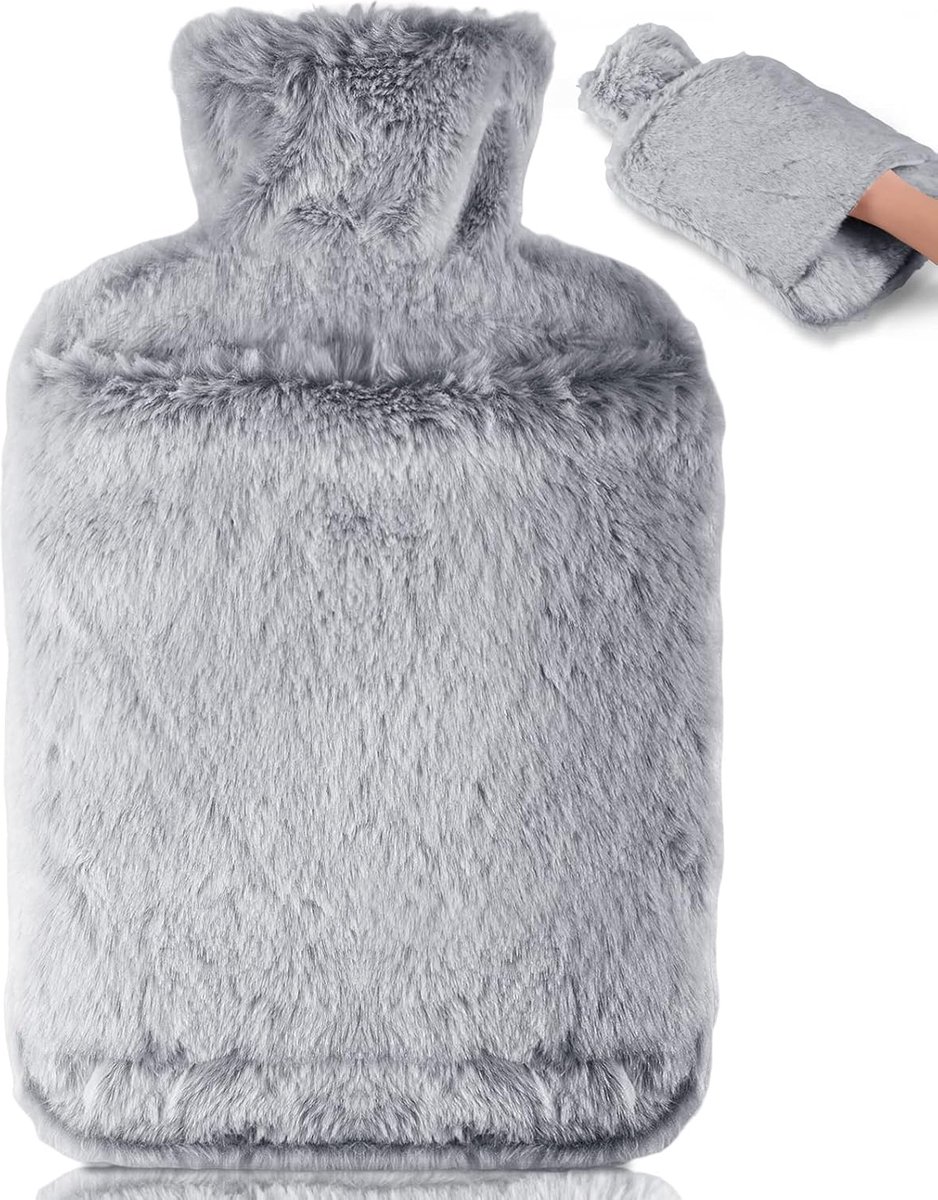Goedkoopste JGS ® Extra Grote Warmwaterkruik Met Zachte Pluche Overtrek Voor Ultieme Warmte En Comfort