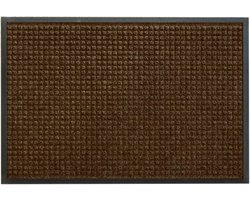 LogoMatz Schoonloopmat Plus 60cm x 90cm Bruin - drukke entrees - vuil en vocht vasthoudend - groot schraapeffect