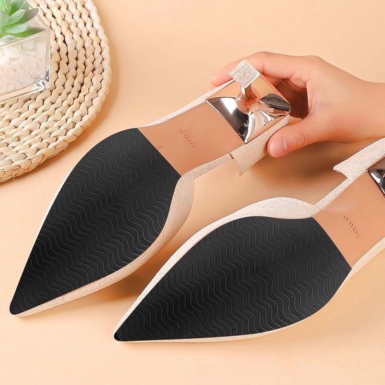 Antislipzoolbeschermer Antislip-stickpad Laarzen Rubberen Stickpad voor Schoenen Grips Laarzen op Bodems Antislip Rubberen Zoolbeschermers(Hielzolen