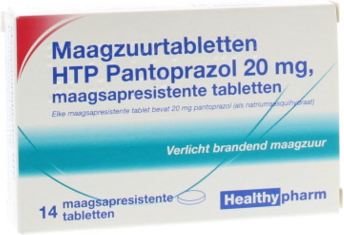 Goedkoopste Healthypharm Maagzuurtabletten Pantoprazol 20mg - 3 x 14 tabletten