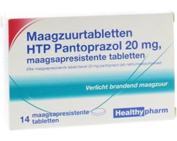 Healthypharm Maagzuurtabletten Pantoprazol 20mg - 3 x 14 tabletten
