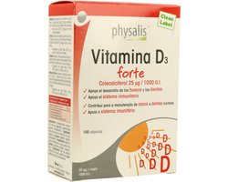 Physalis Vitamine D3 Forte Capsules 100 capsules - 1000 I.U.