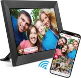 Bol.com Digitale fotolijst met Wifi en Frameo app - Fotokader - 10.1 inch - IPS Display - Zwart - Solvify - HD+ - Touchscreen aanbieding